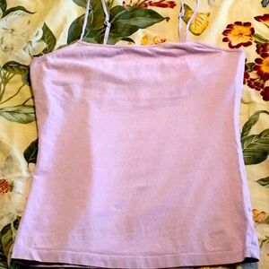 Cherokee Girls Lavender Tank Top w/ Built-In Bra Size L 10